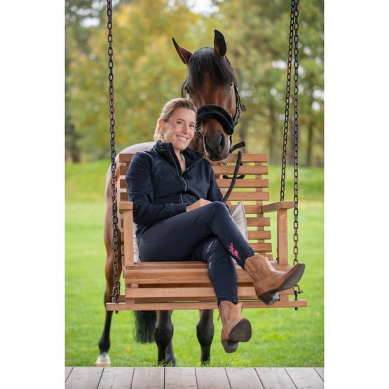 Bryczesy Janne PinkRibbon Damskie Granatowe Roz. 36 Covalliero - View #9